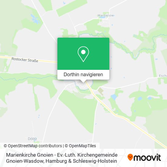 Marienkirche Gnoien - Ev.-Luth. Kirchengemeinde Gnoien-Wasdow Karte
