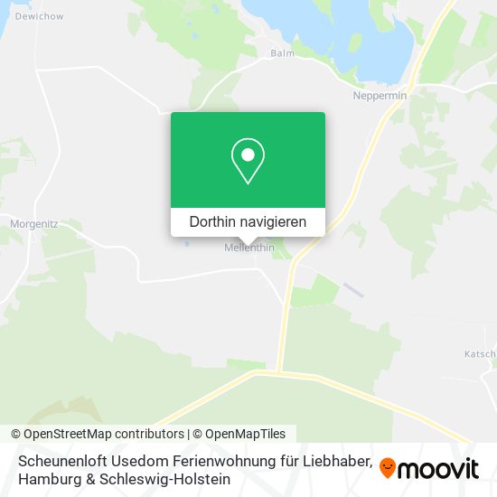 Scheunenloft Usedom Ferienwohnung für Liebhaber Karte