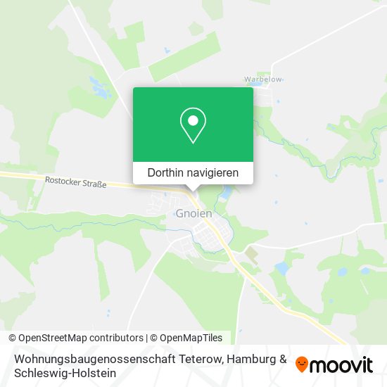 Wohnungsbaugenossenschaft Teterow Karte