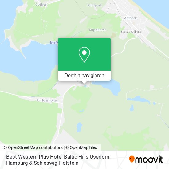 Best Western Plus Hotel Baltic Hills Usedom Karte