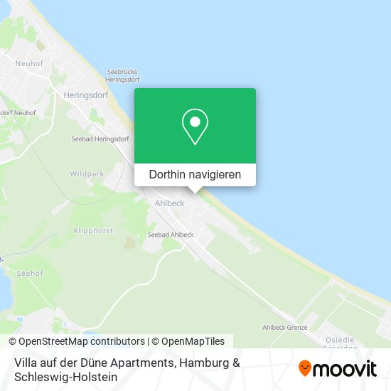 Villa auf der Düne Apartments Karte