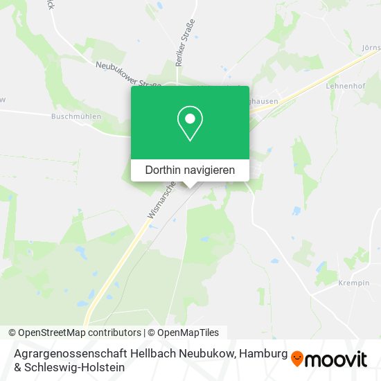 Agrargenossenschaft Hellbach Neubukow Karte