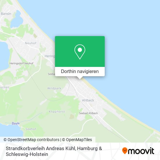 Strandkorbverleih Andreas Kühl Karte