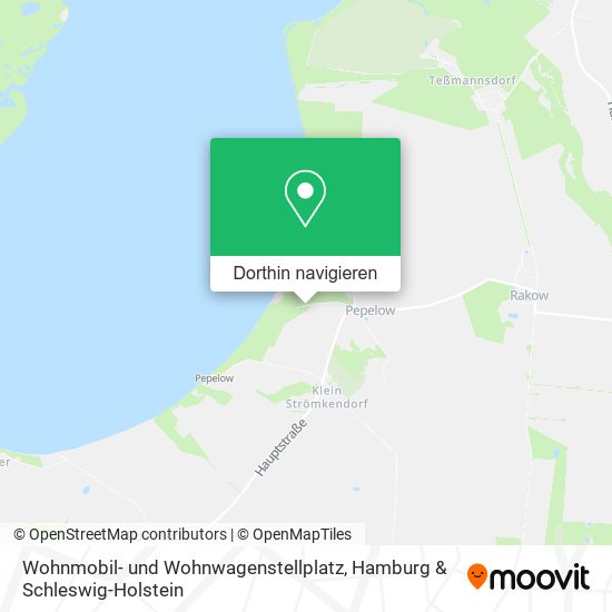 Wohnmobil- und Wohnwagenstellplatz Karte