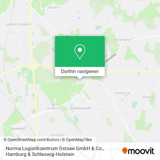 Norma Logistikzentrum Ostsee GmbH & Co. Karte