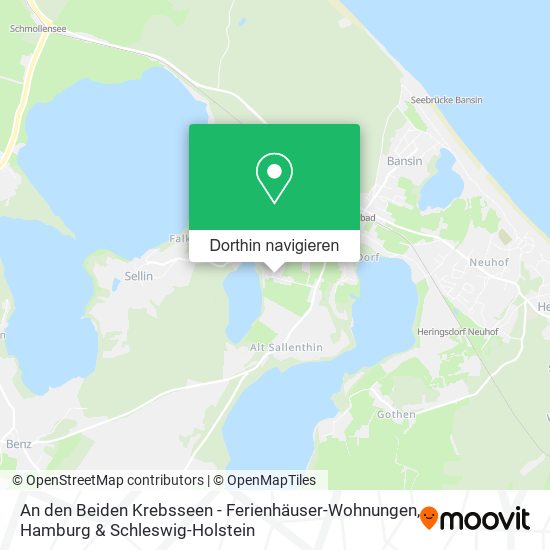 An den Beiden Krebsseen - Ferienhäuser-Wohnungen Karte
