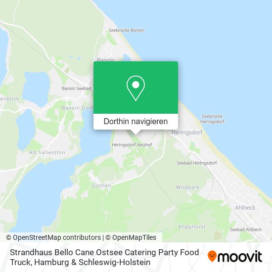 Strandhaus Bello Cane Ostsee Catering Party Food Truck Karte