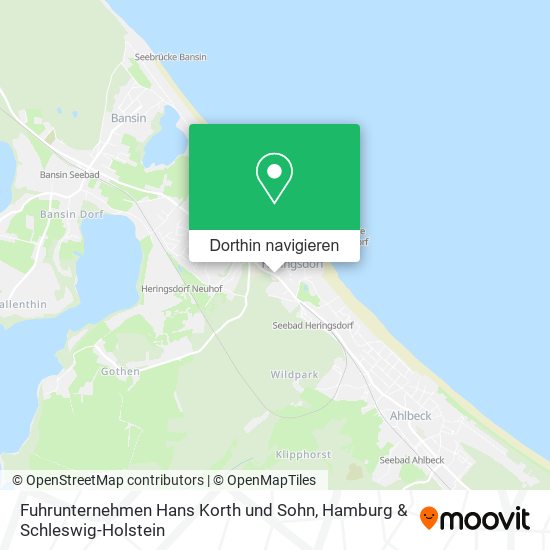 Fuhrunternehmen Hans Korth und Sohn Karte