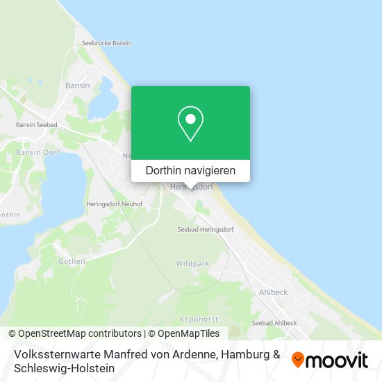 Volkssternwarte Manfred von Ardenne Karte