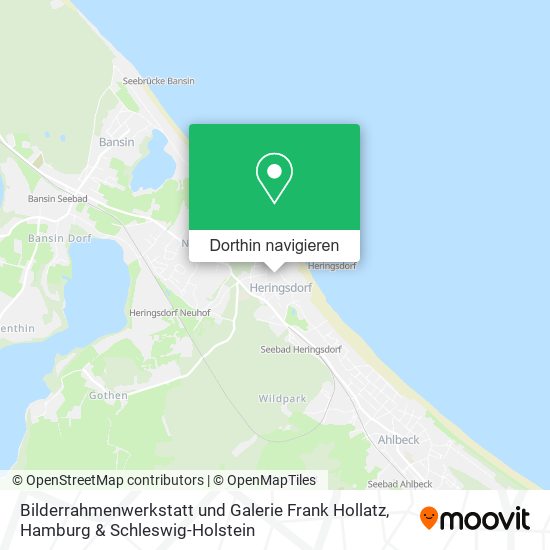 Bilderrahmenwerkstatt und Galerie Frank Hollatz Karte