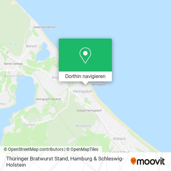 Thüringer Bratwurst Stand Karte
