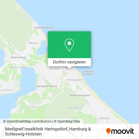 Medigreif Inselklinik Heringsdorf Karte