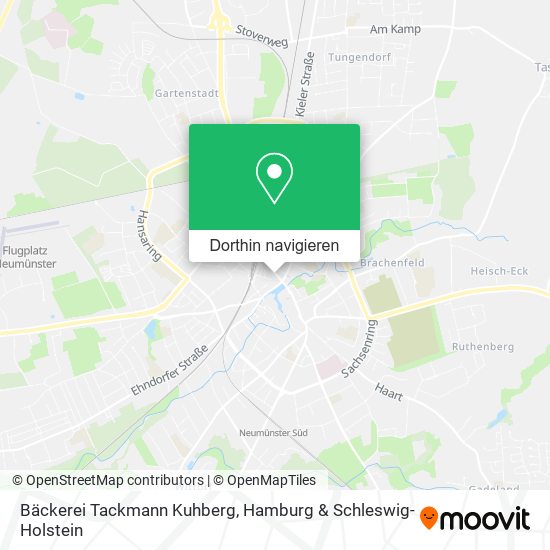 Bäckerei Tackmann Kuhberg Karte