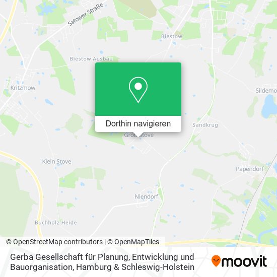 Gerba Gesellschaft für Planung, Entwicklung und Bauorganisation Karte