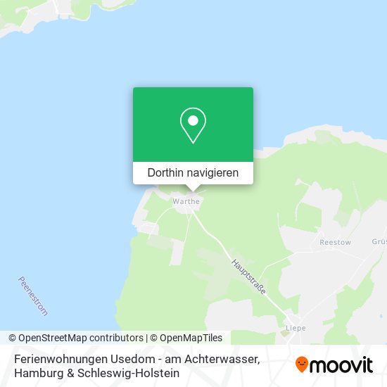 Ferienwohnungen Usedom - am Achterwasser Karte