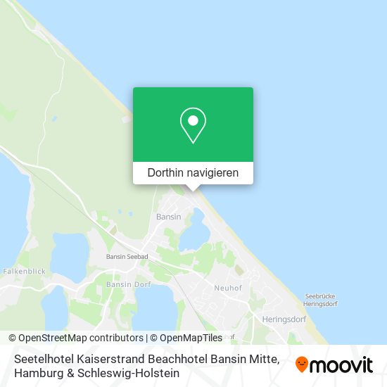 Seetelhotel Kaiserstrand Beachhotel Bansin Mitte Karte