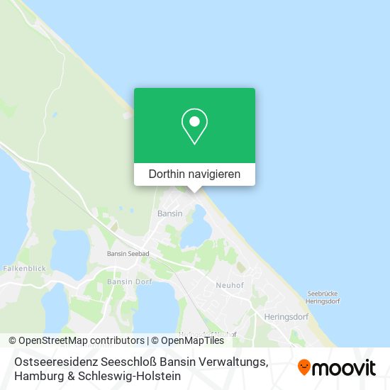 Ostseeresidenz Seeschloß Bansin Verwaltungs Karte