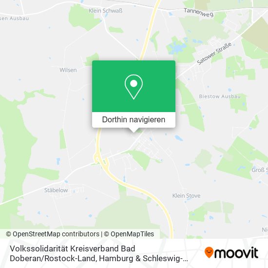 Volkssolidarität Kreisverband Bad Doberan / Rostock-Land Karte