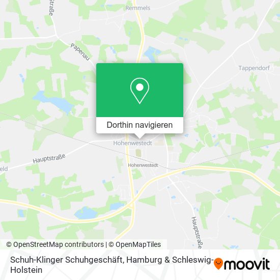 Schuh-Klinger Schuhgeschäft Karte