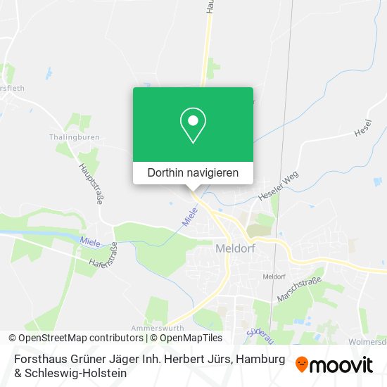 Forsthaus Grüner Jäger Inh. Herbert Jürs Karte