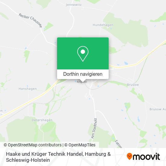 Haake und Krüger Technik Handel Karte