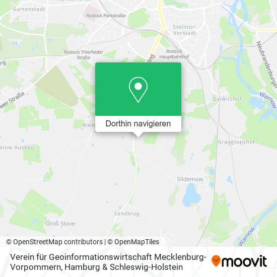 Verein für Geoinformationswirtschaft Mecklenburg-Vorpommern Karte
