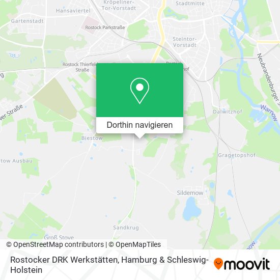 Rostocker DRK Werkstätten Karte