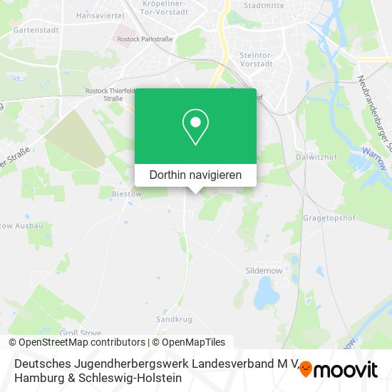 Deutsches Jugendherbergswerk Landesverband M V Karte