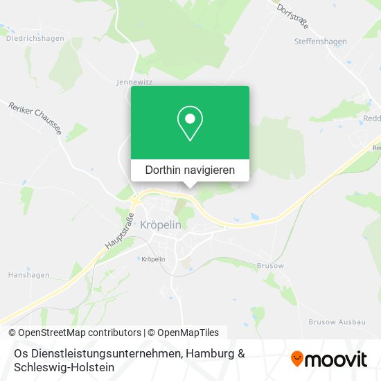 Os Dienstleistungsunternehmen Karte