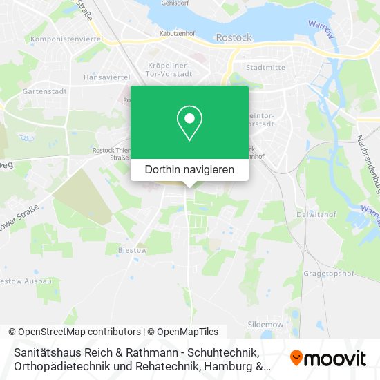 Sanitätshaus Reich & Rathmann - Schuhtechnik, Orthopädietechnik und Rehatechnik Karte
