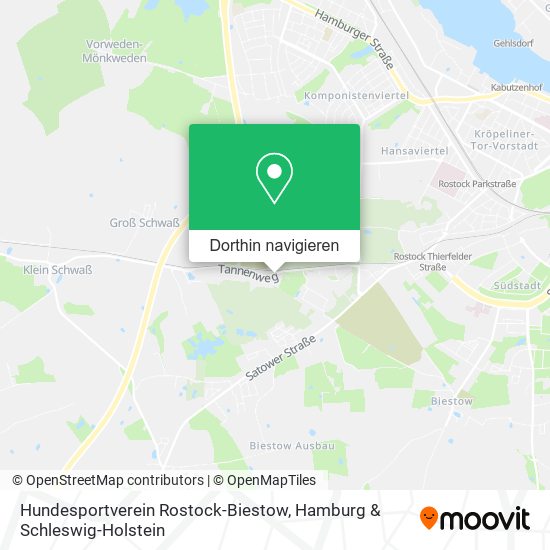 Hundesportverein Rostock-Biestow Karte