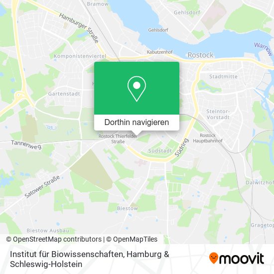 Institut für Biowissenschaften Karte