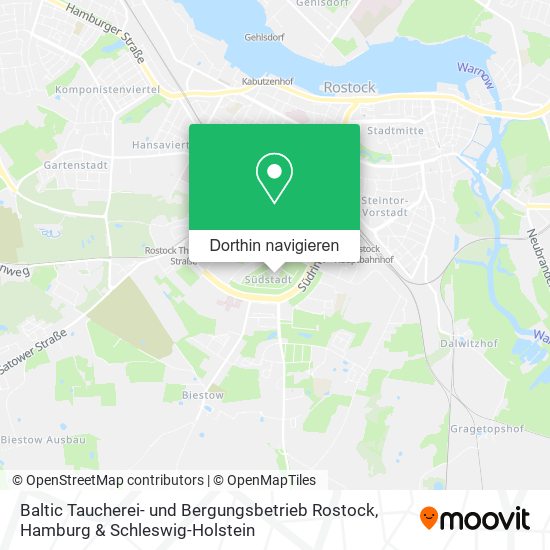 Baltic Taucherei- und Bergungsbetrieb Rostock Karte