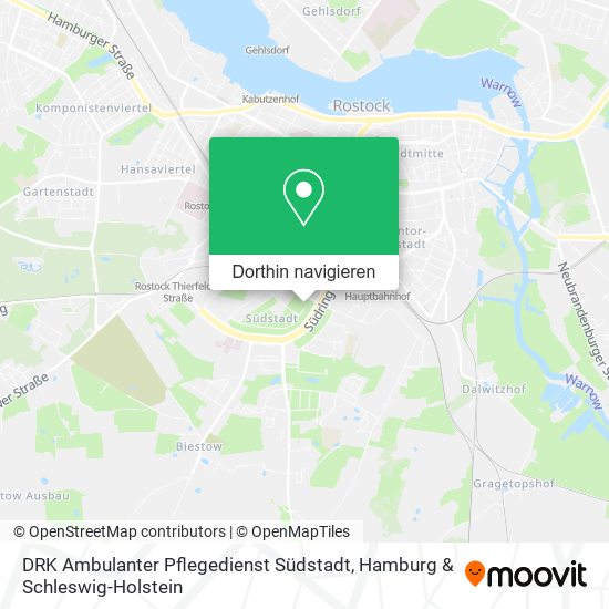 DRK Ambulanter Pflegedienst Südstadt Karte