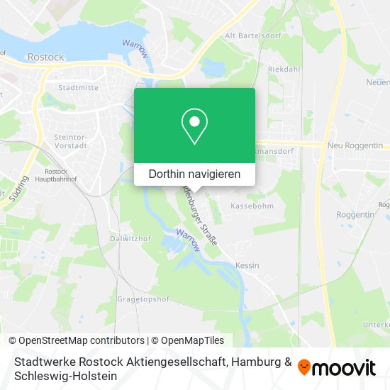 Stadtwerke Rostock Aktiengesellschaft Karte