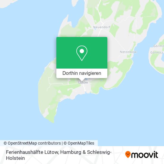 Ferienhaushälfte Lütow Karte