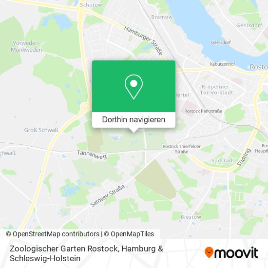 Zoologischer Garten Rostock Karte