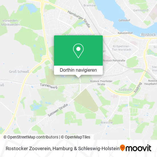 Rostocker Zooverein Karte