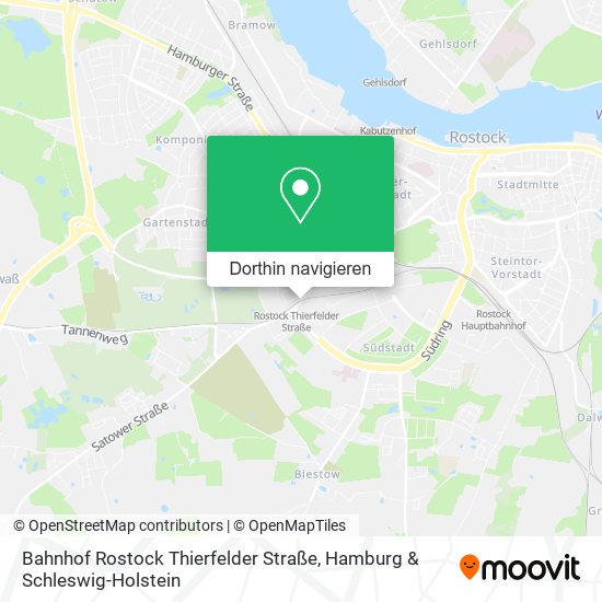 Bahnhof Rostock Thierfelder Straße Karte