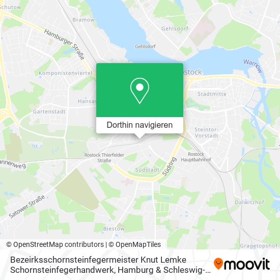 Bezeirksschornsteinfegermeister Knut Lemke Schornsteinfegerhandwerk Karte