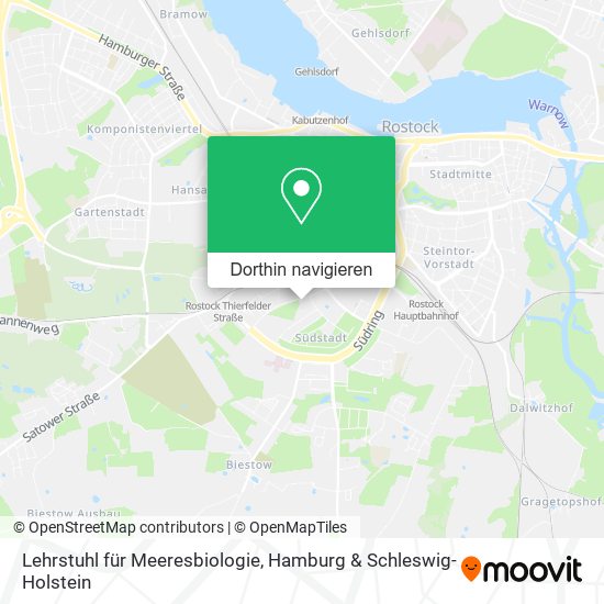 Lehrstuhl für Meeresbiologie Karte