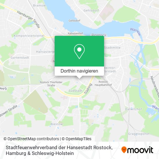 Stadtfeuerwehrverband der Hansestadt Rostock Karte