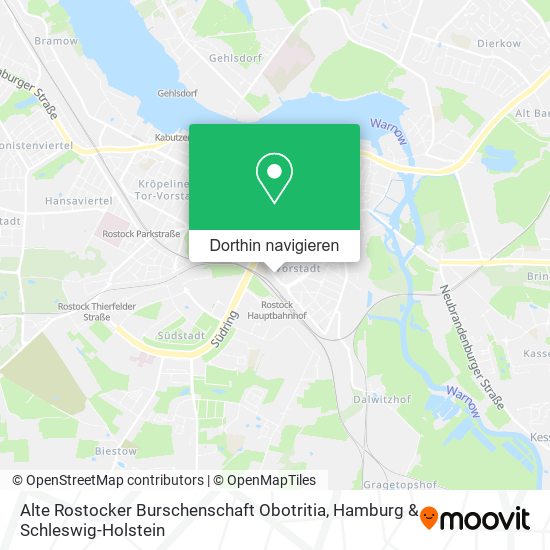 Alte Rostocker Burschenschaft Obotritia Karte