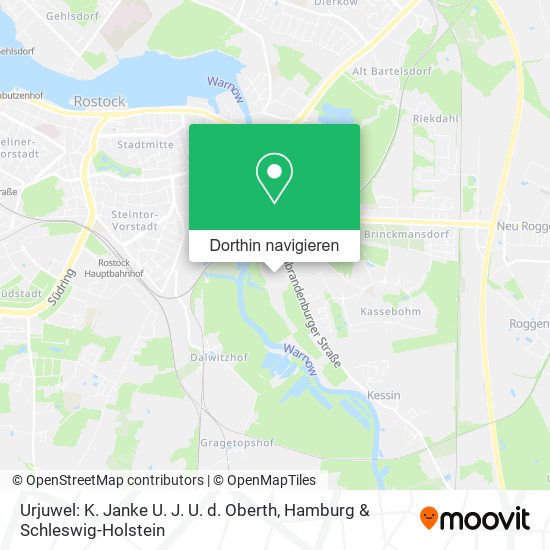 Urjuwel: K. Janke U. J. U. d. Oberth Karte