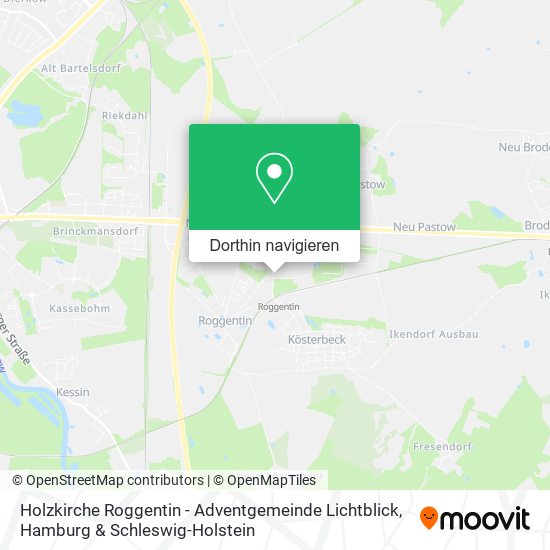 Holzkirche Roggentin - Adventgemeinde Lichtblick Karte
