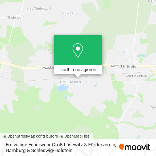 Freiwillige Feuerwehr Groß Lüsewitz & Förderverein Karte