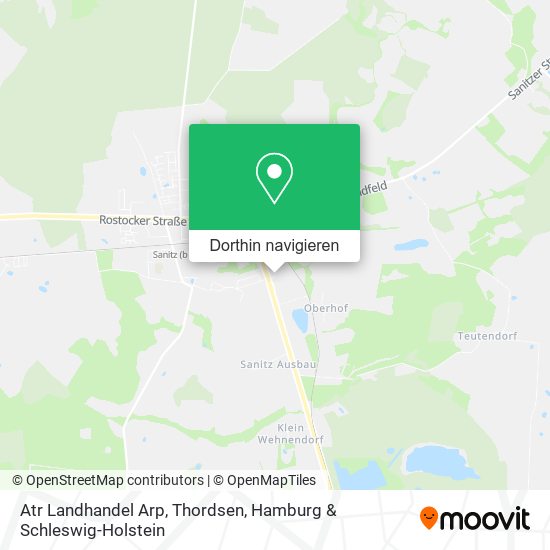 Atr Landhandel Arp, Thordsen Karte