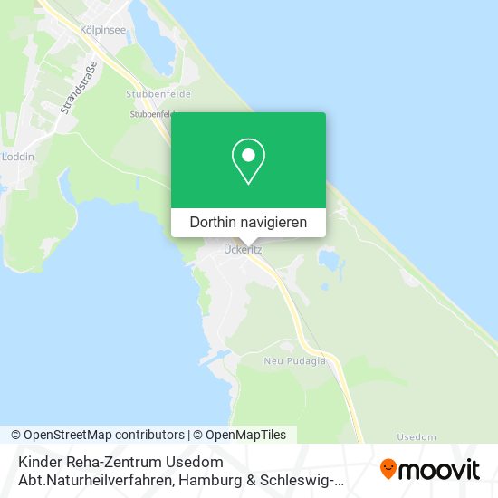 Kinder Reha-Zentrum Usedom Abt.Naturheilverfahren Karte