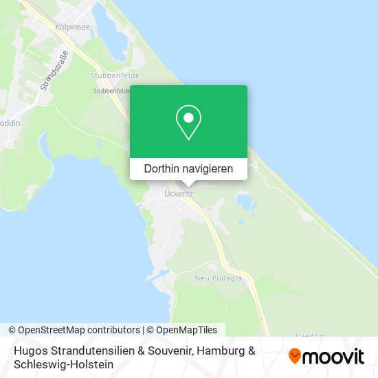 Hugos Strandutensilien & Souvenir Karte