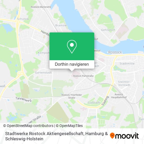 Stadtwerke Rostock Aktiengesellschaft Karte